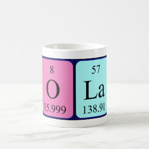 Ola periodic table name mug