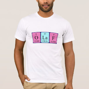 Olaf periodic table name shirt