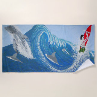 Olamendes wall  beach towel