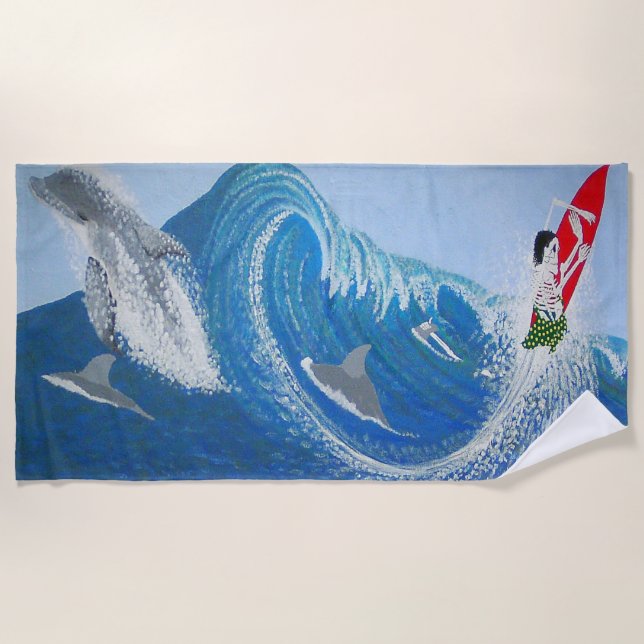 Olamendes wall  beach towel (Front)