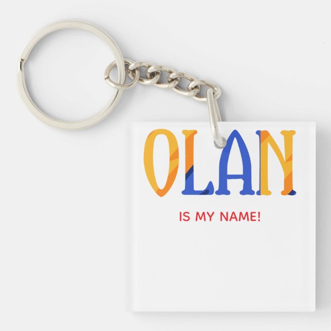 Olan first name key ring (Front)