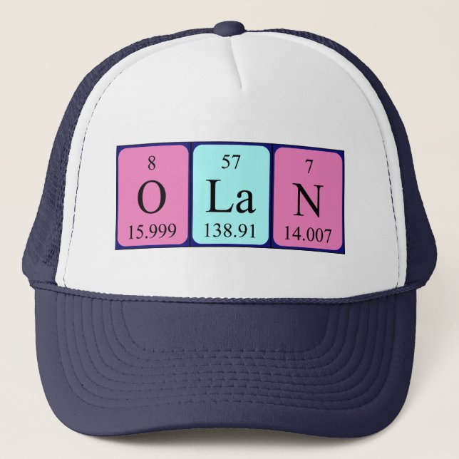 Olan periodic table name hat (Front)