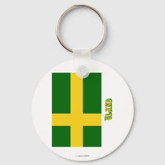 Öland flag with name (unofficial) key ring