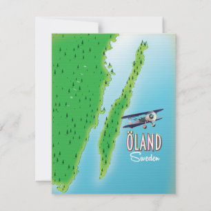 Öland Sweden island map