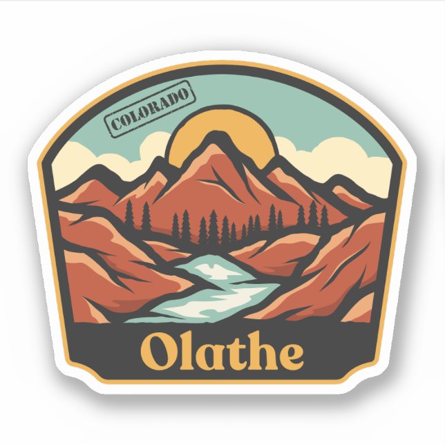 Olathe, Colorado Sticker (Front)