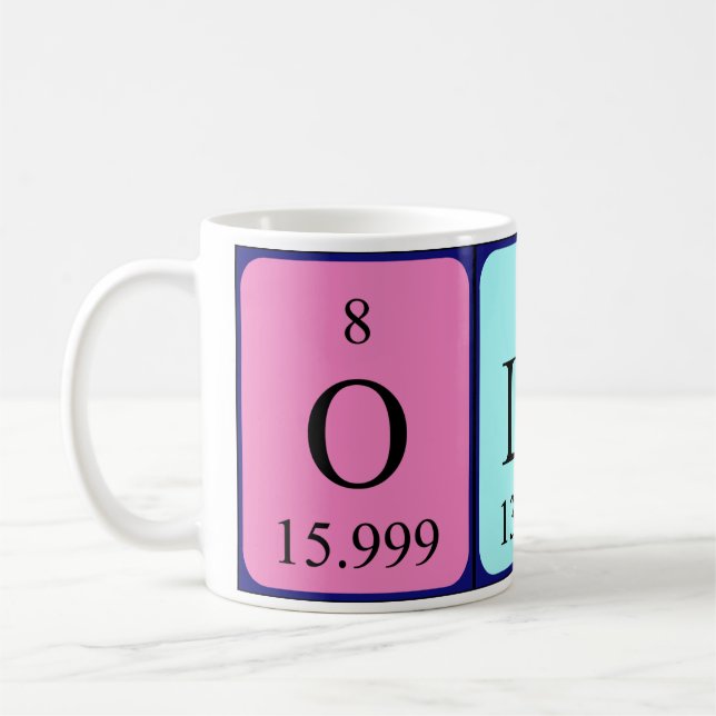 Olav periodic table name mug (Left)