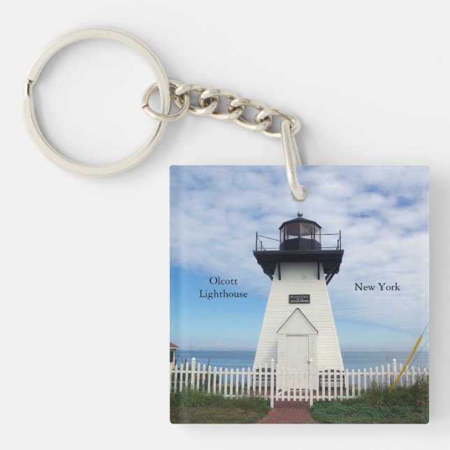 Olcott Lighthouse acrylic key chain (Front)