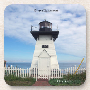 Olcott Lighthouse set of 6 plastic coasters
