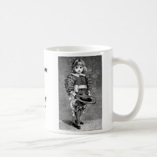Old 1800's Art of Boy With a Hat Coffee Mug