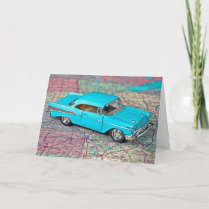 Old 1957 Car for Boss's Day Card