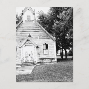 Old Abandoned Architecture Indiana Church  Photo Postcard
