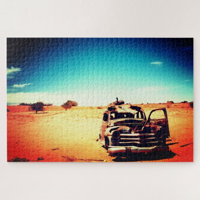 Old Abandoned Car Jigsaw Puzzle (Horizontal)