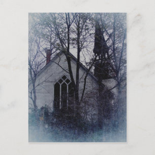 Old Abandoned Church Postcard