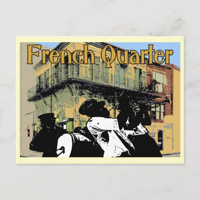 Old Absinthe House Brass Band, French Quarter, New Postcard (Front)
