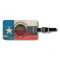 Old Acoustic Guitar with Texas Flag