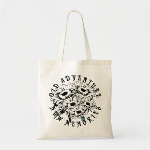 Old Adventure New Memories Vintage Floral Summer Tote Bag