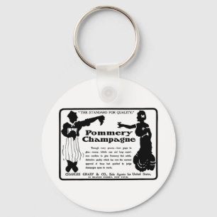 Old Advert Pommery Champagne Key Ring