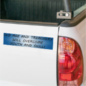 Old Age and Treachery Bumper Sticker (On Truck)