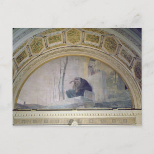 Old Age, from The Three Ages of Man, 1887 Postcard