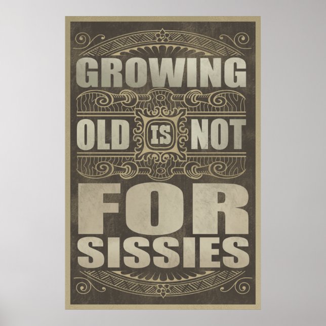 Old Age Humour Poster (Front)