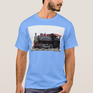 Old Alaska Railroad steam locomotive engine Anchor T-Shirt