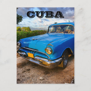 Old American classic car in Trinidad, Cuba Postcard