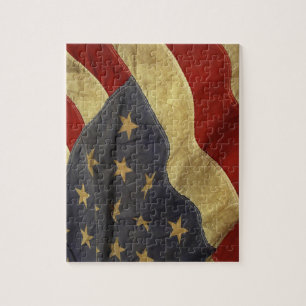 Old American Flag Puzzle