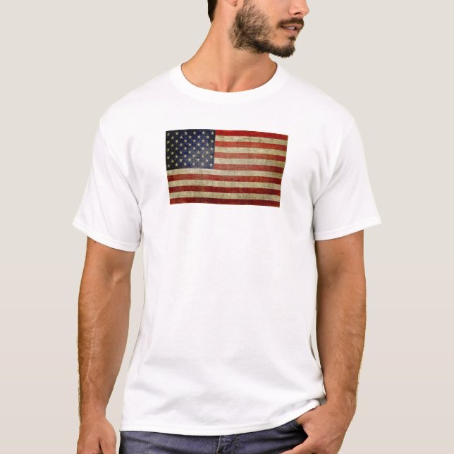 Old American Flag T-Shirt (Front)