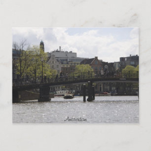 Old Amsterdam Bridge Postcard