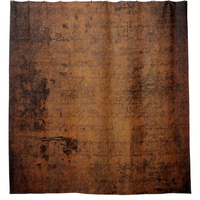 Old ancient vintage texture shower curtain (Front)