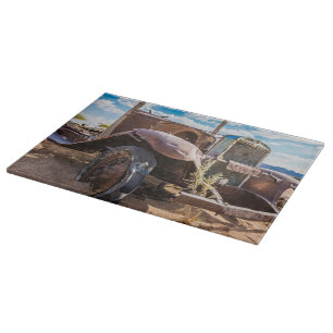 Old and abandoned car #3 in Solitaire, Namibia Cutting Board