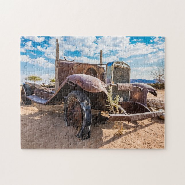 Old and abandoned car #3 in Solitaire, Namibia Jigsaw Puzzle (Horizontal)