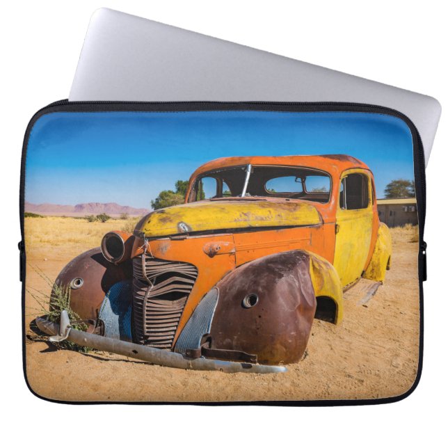 Old and abandoned car in Solitaire, Namibia Laptop Sleeve (Front)