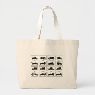 Old and classic car (retro auto): Vintage Cars Large Tote Bag