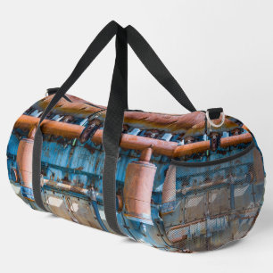 Old and rusty Atlas Imperial diesel engine at Inde Duffle Bag