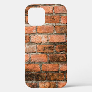 Old and vintage red brick wall texture backgrounda iPhone 12 case