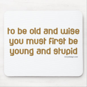 Old and Wise Mouse Mat