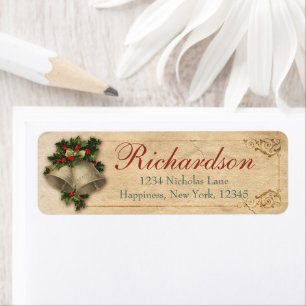 Old Antique Victorian Christmas Bells Traditional