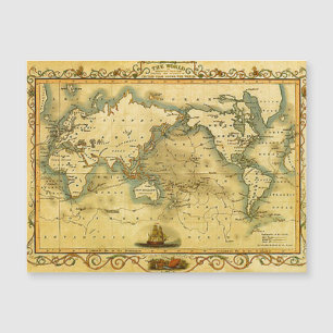 Old Antique World Map