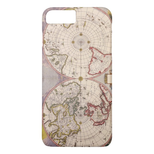 Old Antique World Map Case-Mate iPhone Case (Back)