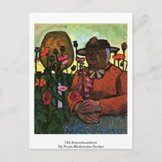 Old Armenhauslerin By Paula Modersohn-Becker Postcard