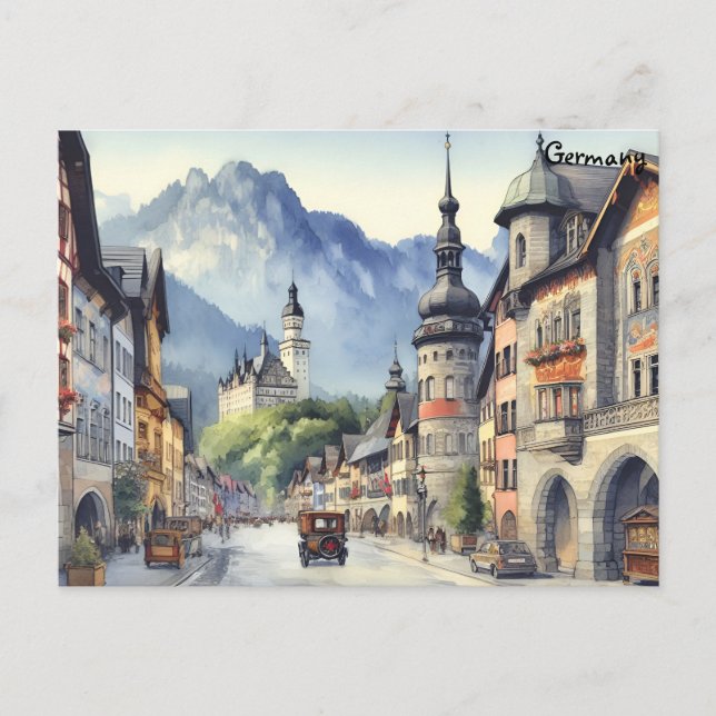 Old Art vintage travel berlin Germany city Postcard (Front)