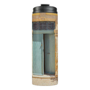 Old authentic green doors in Nicosia Cyprus Thermal Tumbler