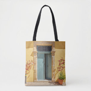 Old authentic green doors in Nicosia Cyprus Tote Bag