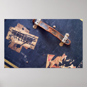 Old Baggage Stickers Poster