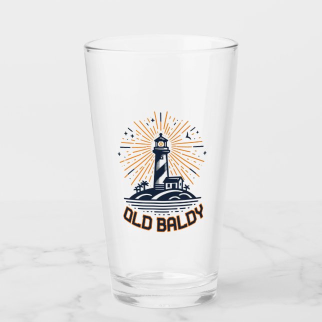 Old Baldy Lighthouse Sunrise Glass (Front)