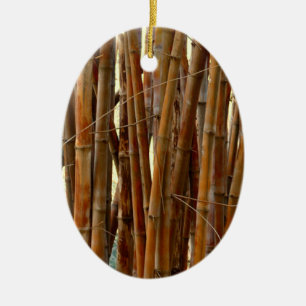 Old Bamboo Ceramic Tree Decoration