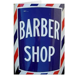 old barber shop sign