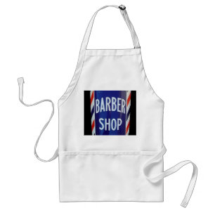 old barber shop sign standard apron