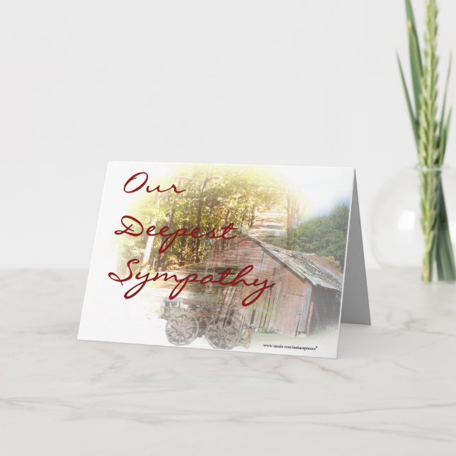 Old Barn and Tractor - customise-any occasion Card (Front)